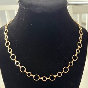 The Aurora Choker; 16-18”; 18k plated. Water and tarnish proof. Simple luxury!